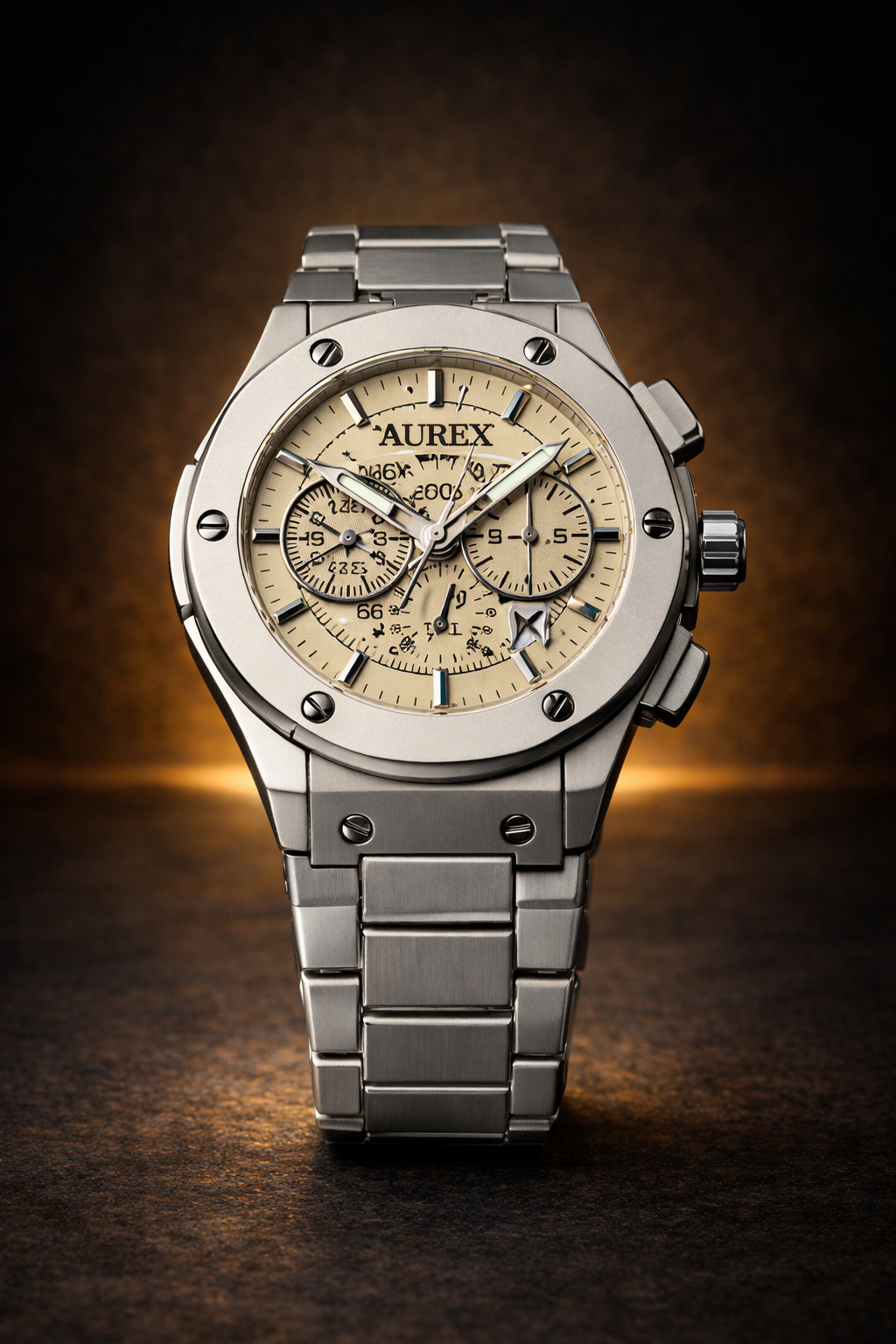 Matte Chain Skeleton Watch – Hublot Style