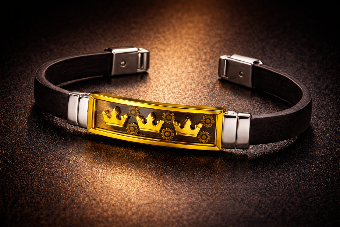 Aurex Premium Genuine Leather Steampunk Bracelet